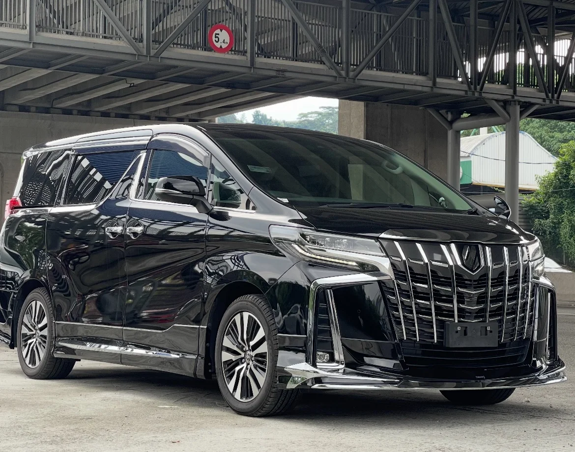 MegaSpace chauffeured Alphard at a Scottish airport