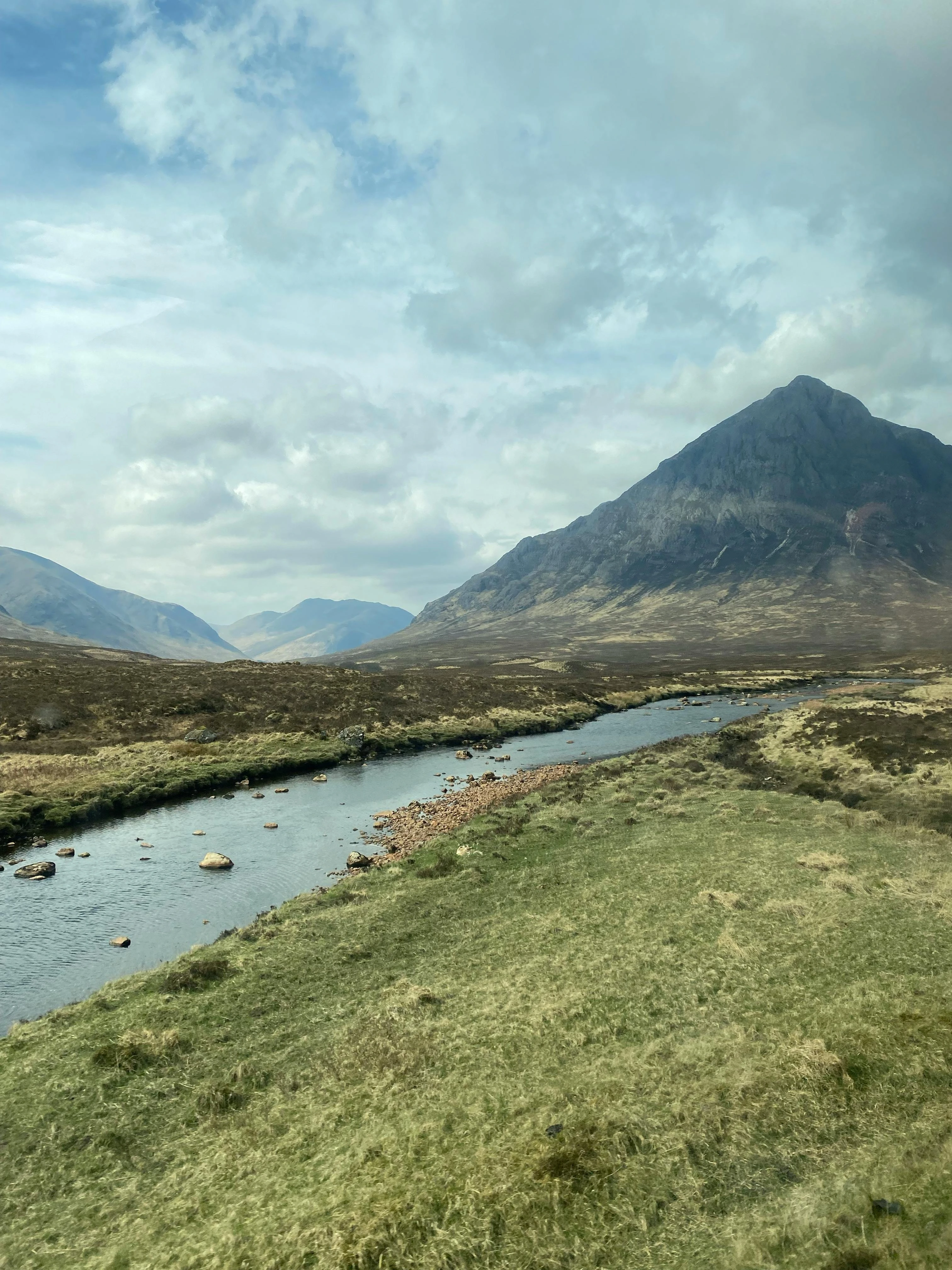 River flowing through Glencoe valley