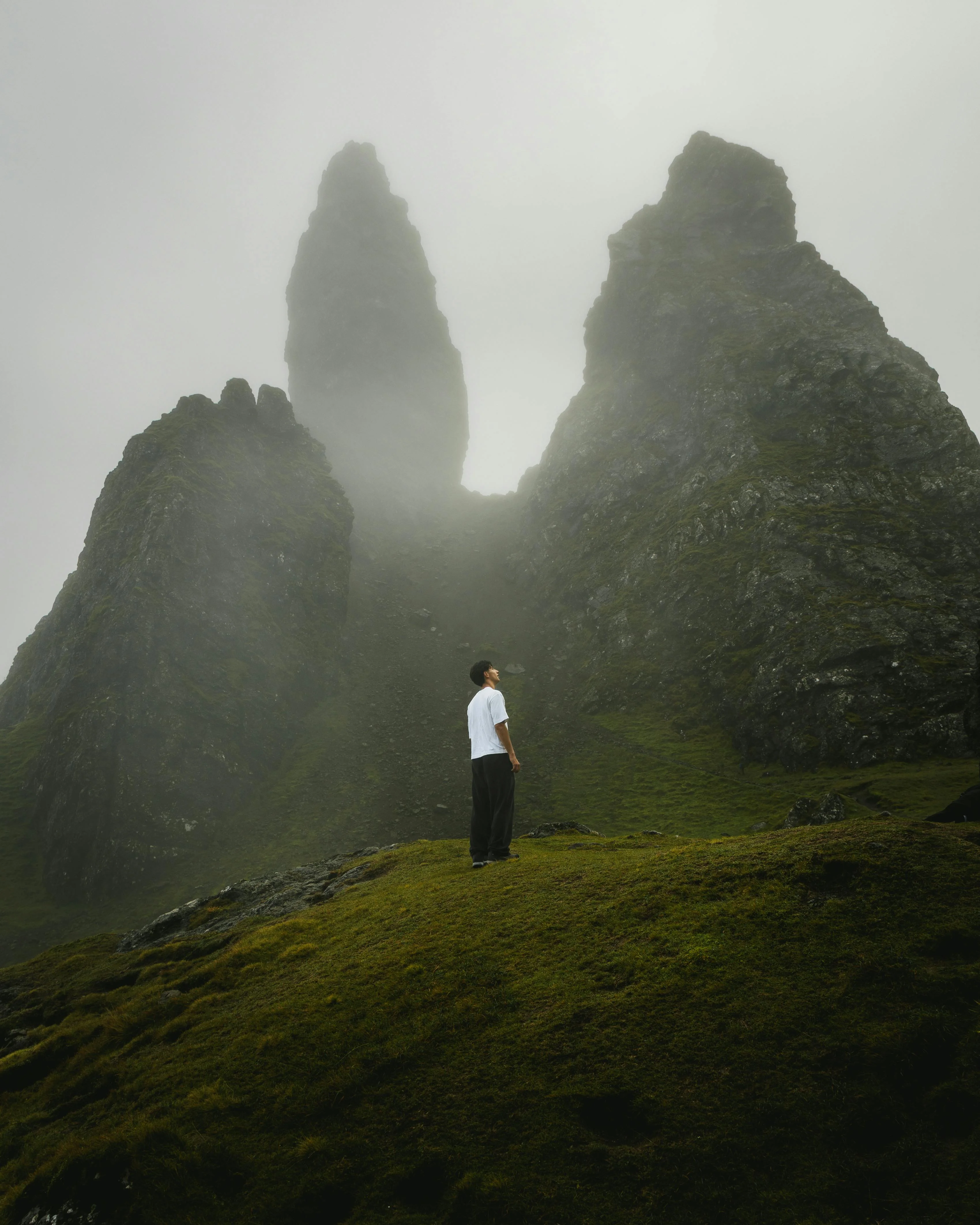 The Old Man of Storr rock pinnacle, Isle of Skye