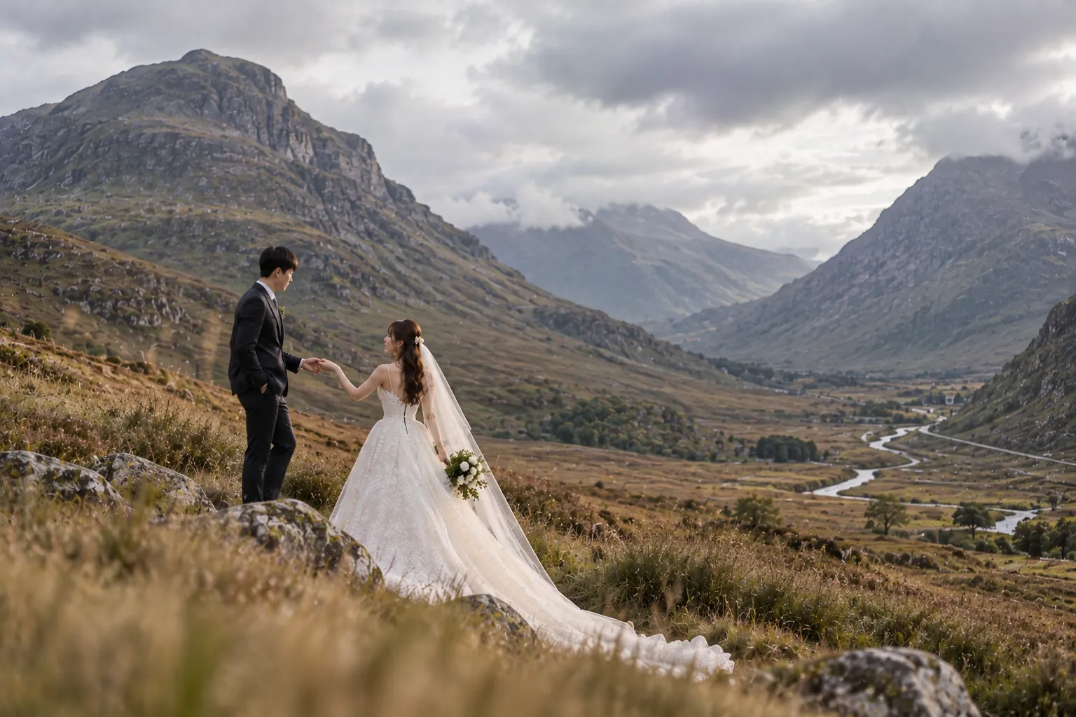 Glencoe pre-wedding photos